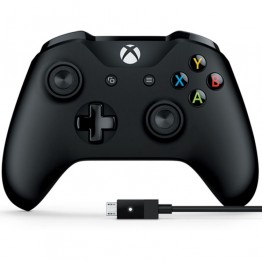 Xbox One S Wireless Controller with Cable for Windows  -  Black